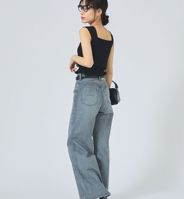 qualite「【YANUK】Wide Flare FRG ワイドフレアパンツ」|デニム|