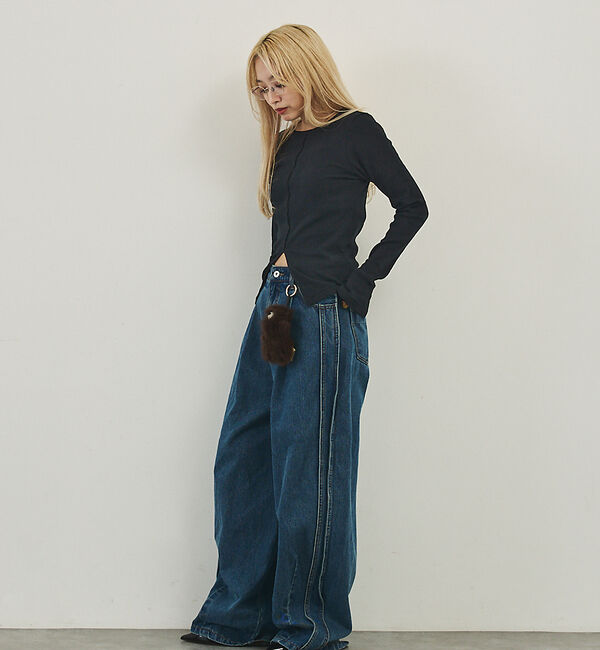 NOMINE「【Robert P. Miller】 パネル リブ スリット ロンT /長袖」|Tシャツ・カットソー|