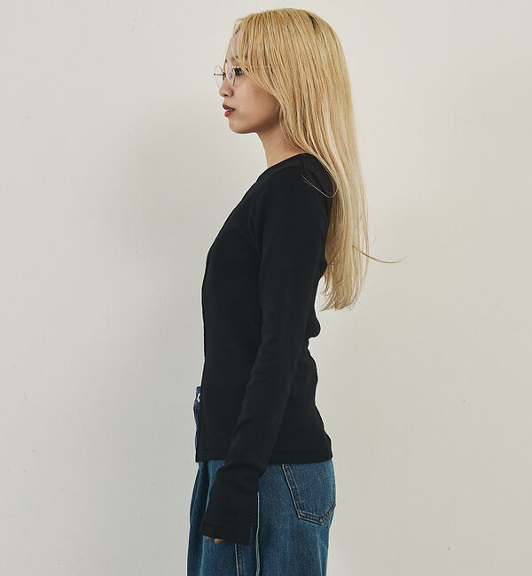 NOMINE「【Robert P. Miller】 パネル リブ スリット ロンT /長袖」|Tシャツ・カットソー|