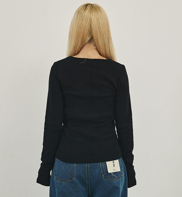 NOMINE「【Robert P. Miller】 パネル リブ スリット ロンT /長袖」|Tシャツ・カットソー|