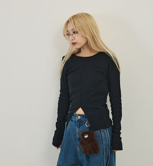 NOMINE「【Robert P. Miller】 パネル リブ スリット ロンT /長袖」|Tシャツ・カットソー|