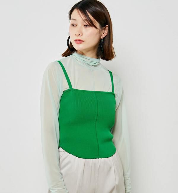 Soffitto「ニットビスチェ」|ニット・セーター|グリーン