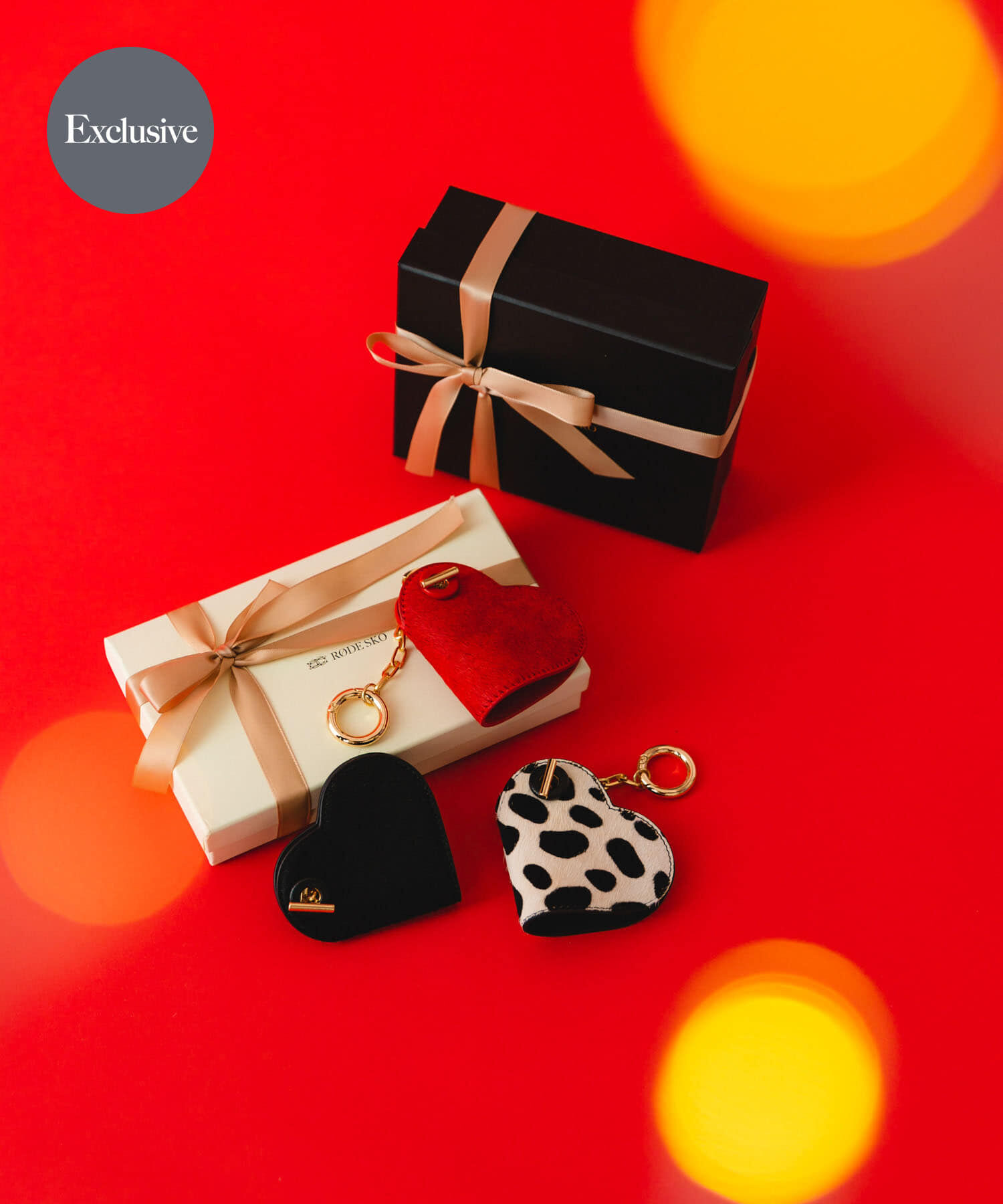 RODE SKO「『別注』Hashibami&times;RODESKO　カウヘアハートキーチャーム」|キーケース|