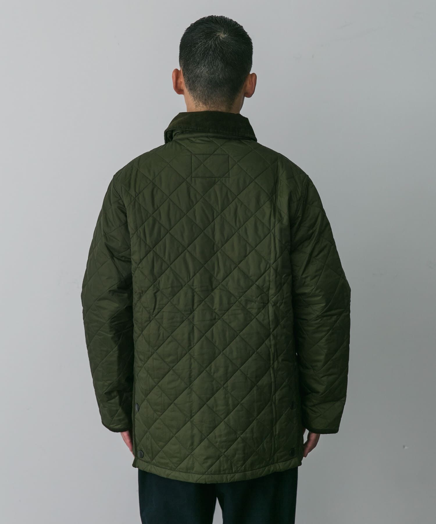URBAN RESEARCH DOORS「LIDDESDALE QUILTED JACKET」|ノーカラーコート|