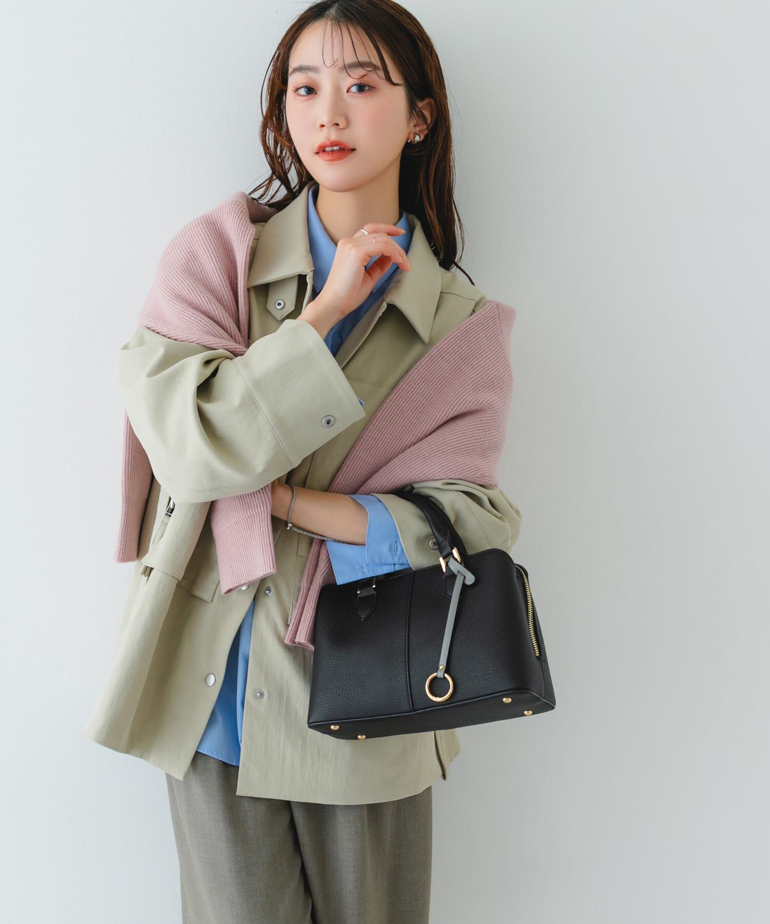 RODE SKO「センターステッチハンドバッグ」|ハンドバッグ|