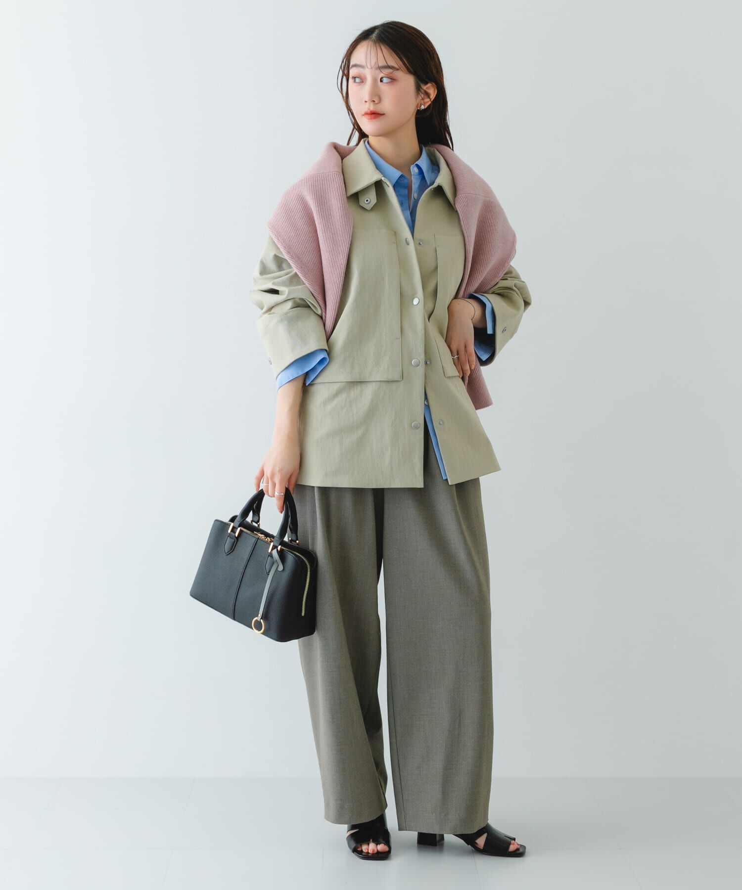 RODE SKO「センターステッチハンドバッグ」|ハンドバッグ|