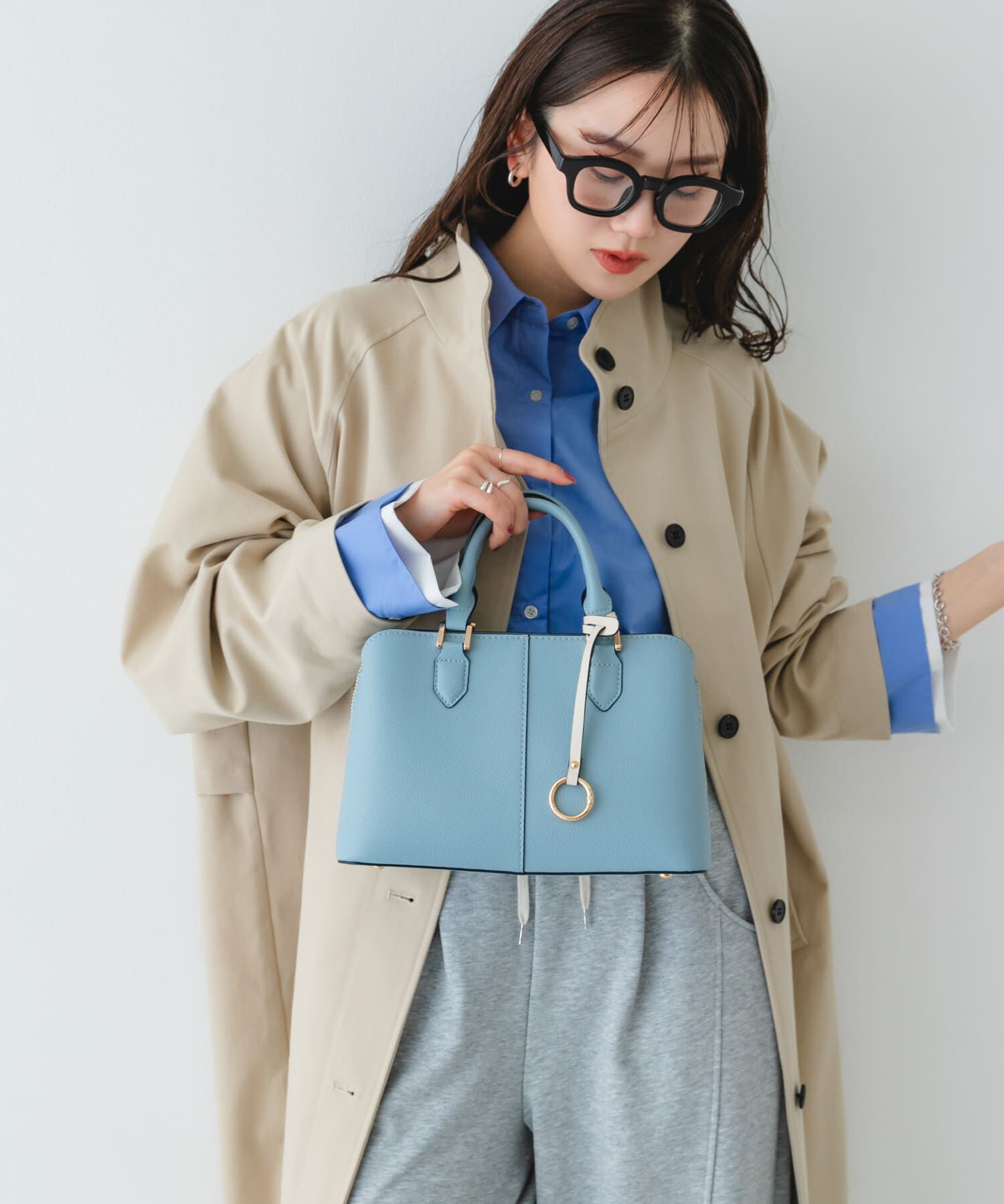 RODE SKO「センターステッチハンドバッグ」|ハンドバッグ|