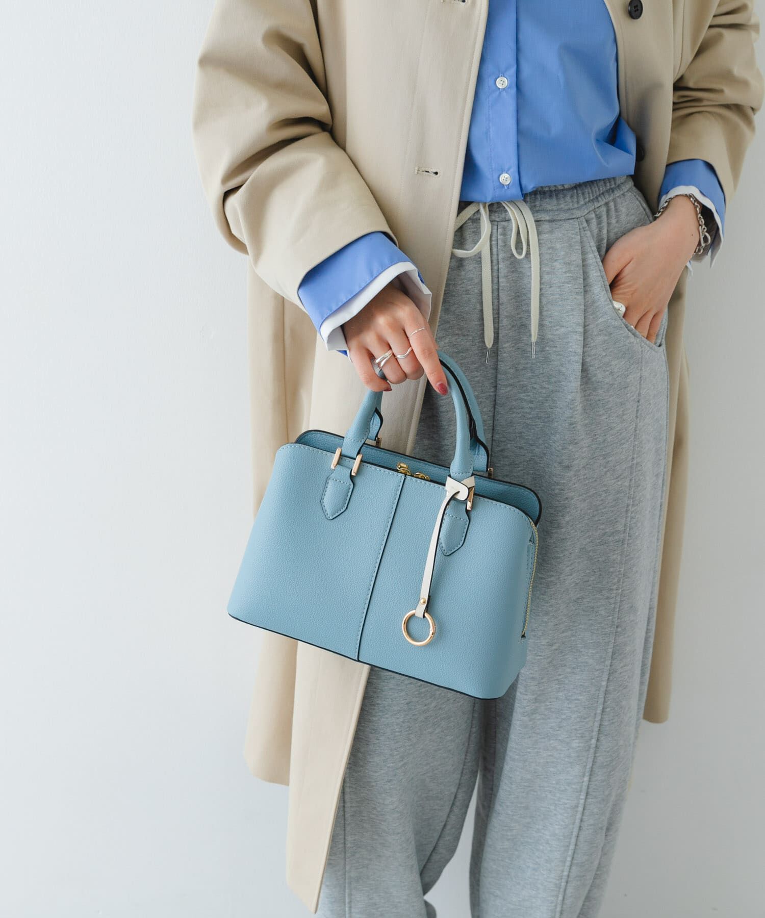 RODE SKO「センターステッチハンドバッグ」|ハンドバッグ|