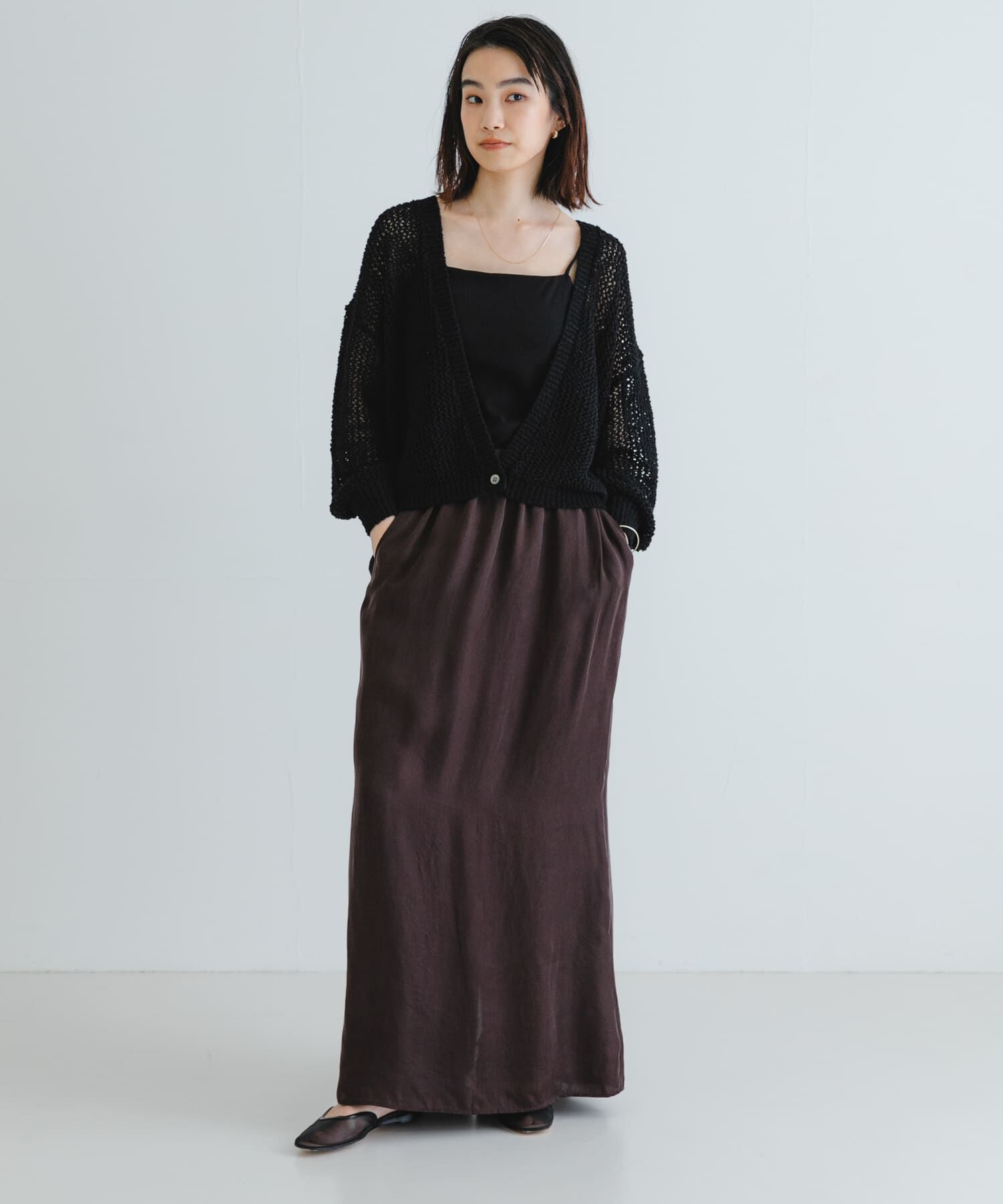 URBAN RESEARCH「『2サイズ展開』キュプラサテンストレートスカート」|スカート|