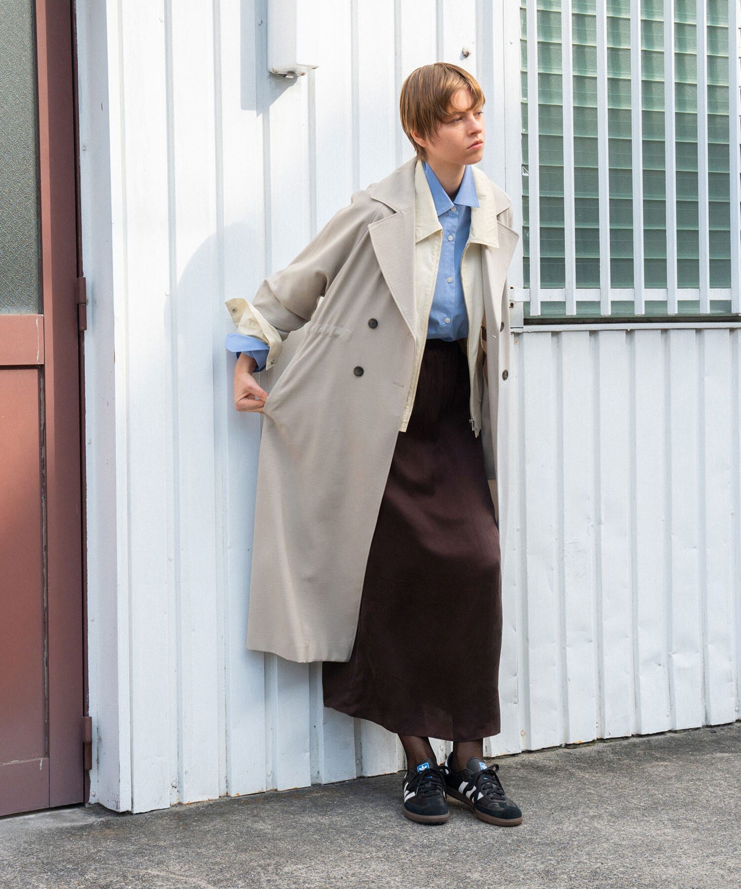 URBAN RESEARCH「『2サイズ展開』キュプラサテンストレートスカート」|スカート|