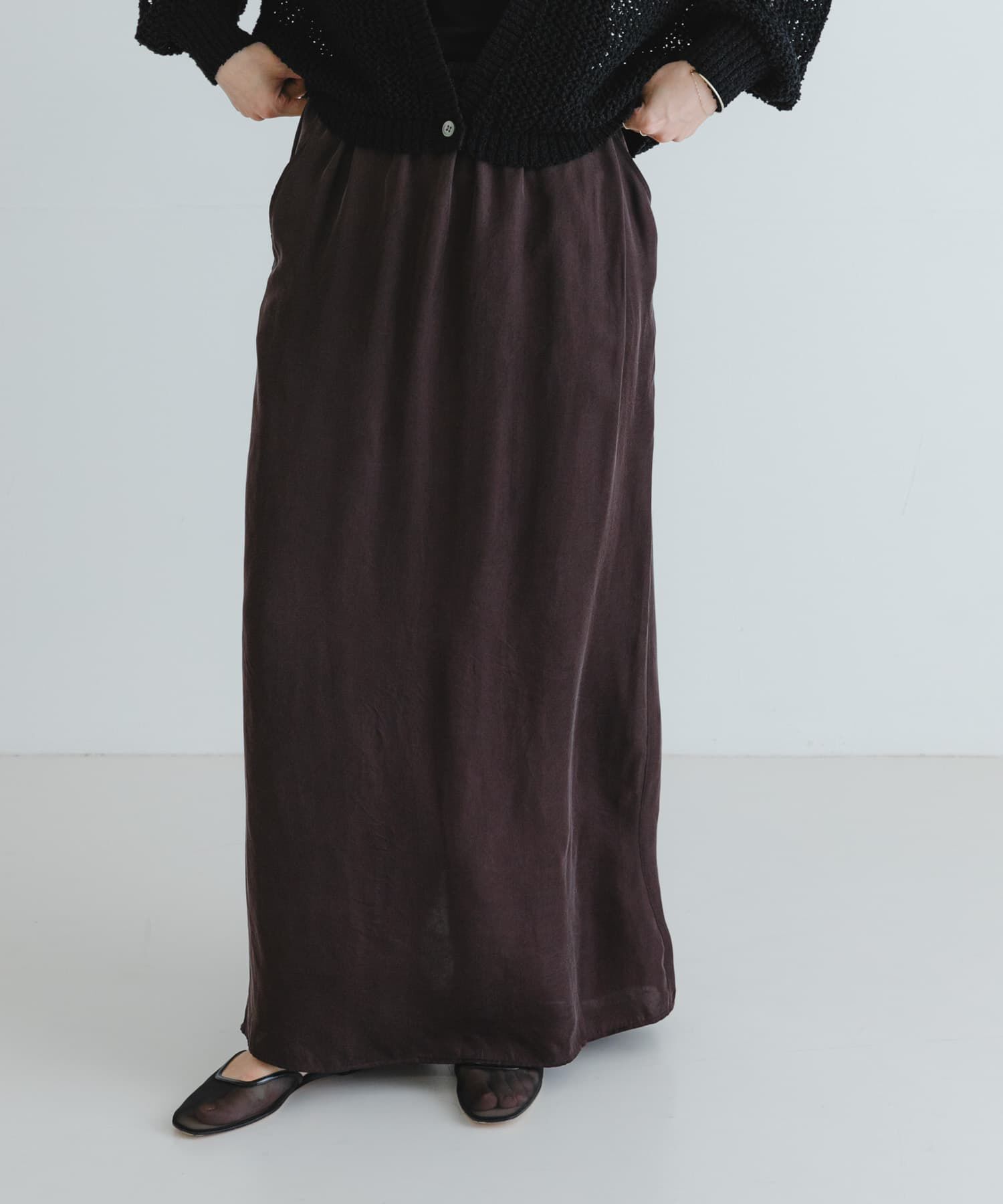 URBAN RESEARCH「『2サイズ展開』キュプラサテンストレートスカート」|スカート|
