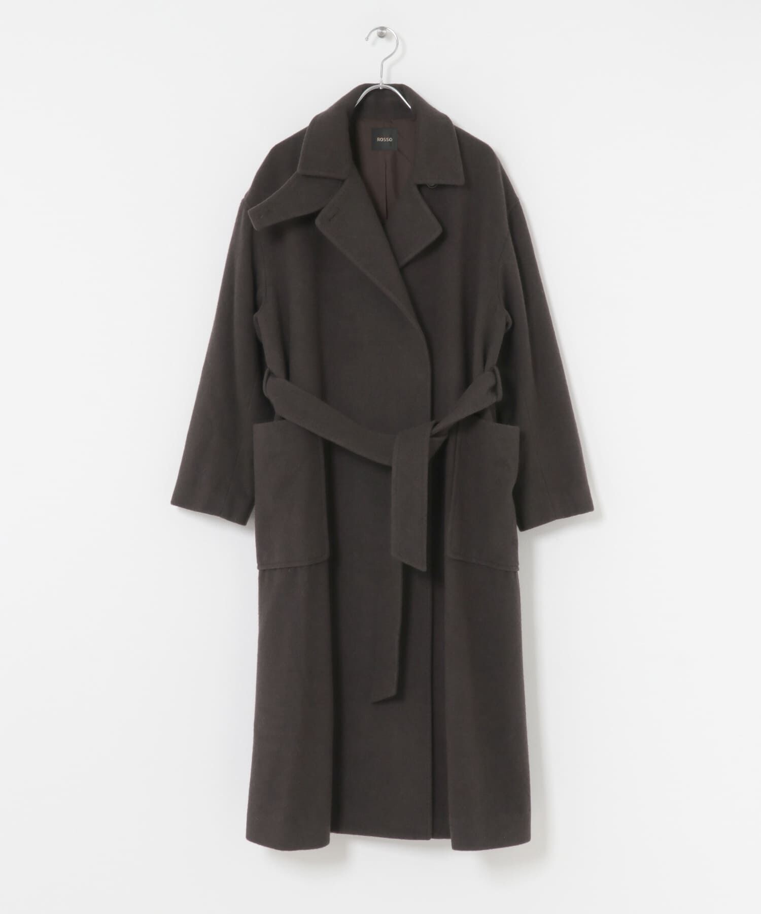 URBAN RESEARCH ROSSO「ウールカシミヤコート」|ノーカラーコート|