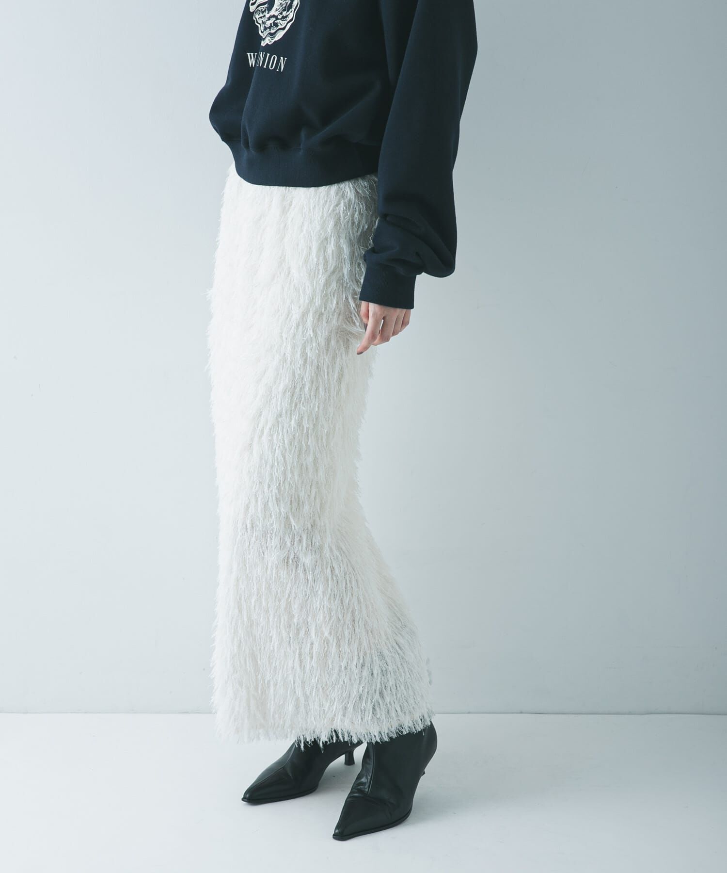 URBAN RESEARCH「フリンジジャガードスカート」|スカート|