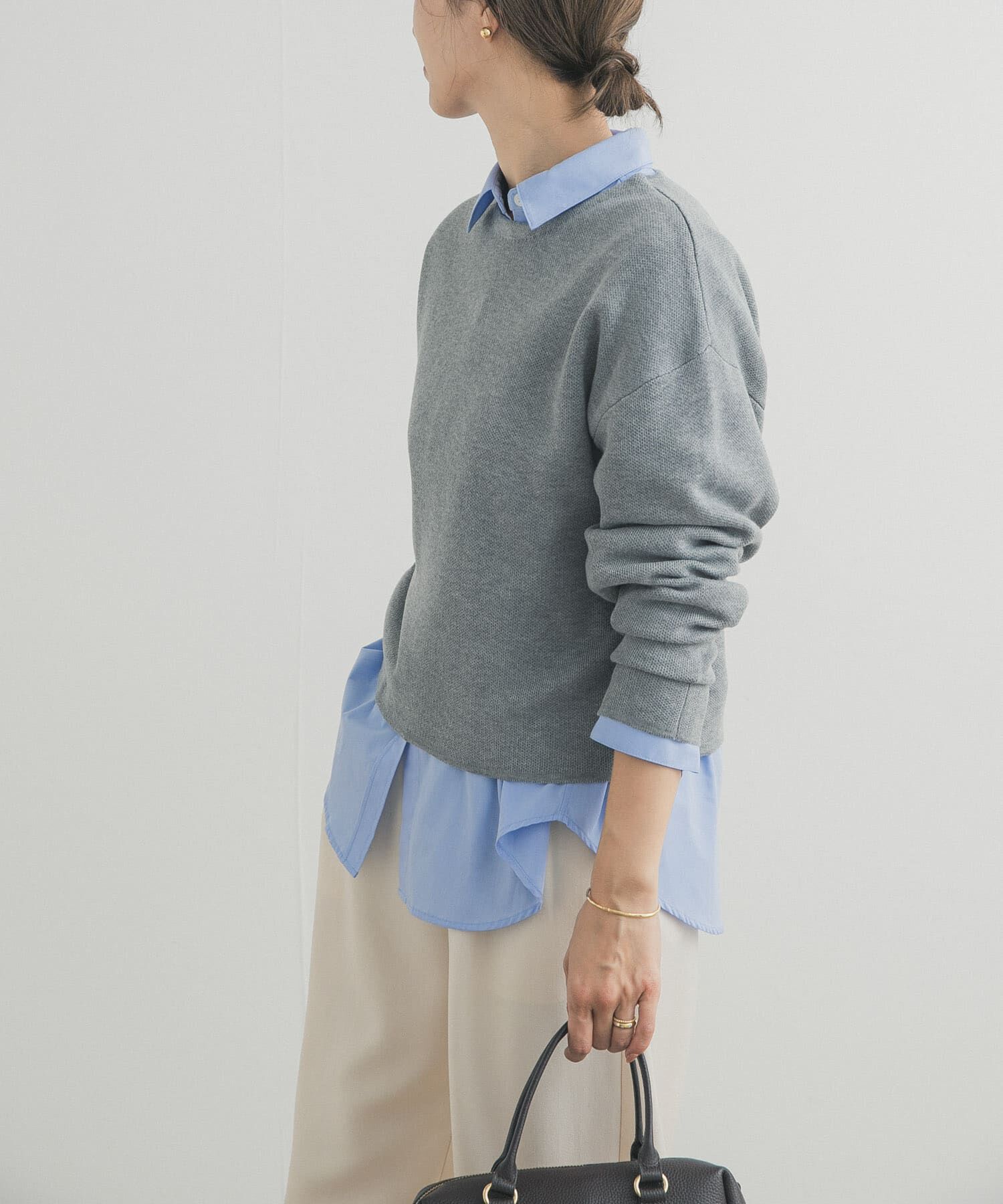 URBAN RESEARCH DOORS「ショート丈コンパクトニット」|ニット・セーター|