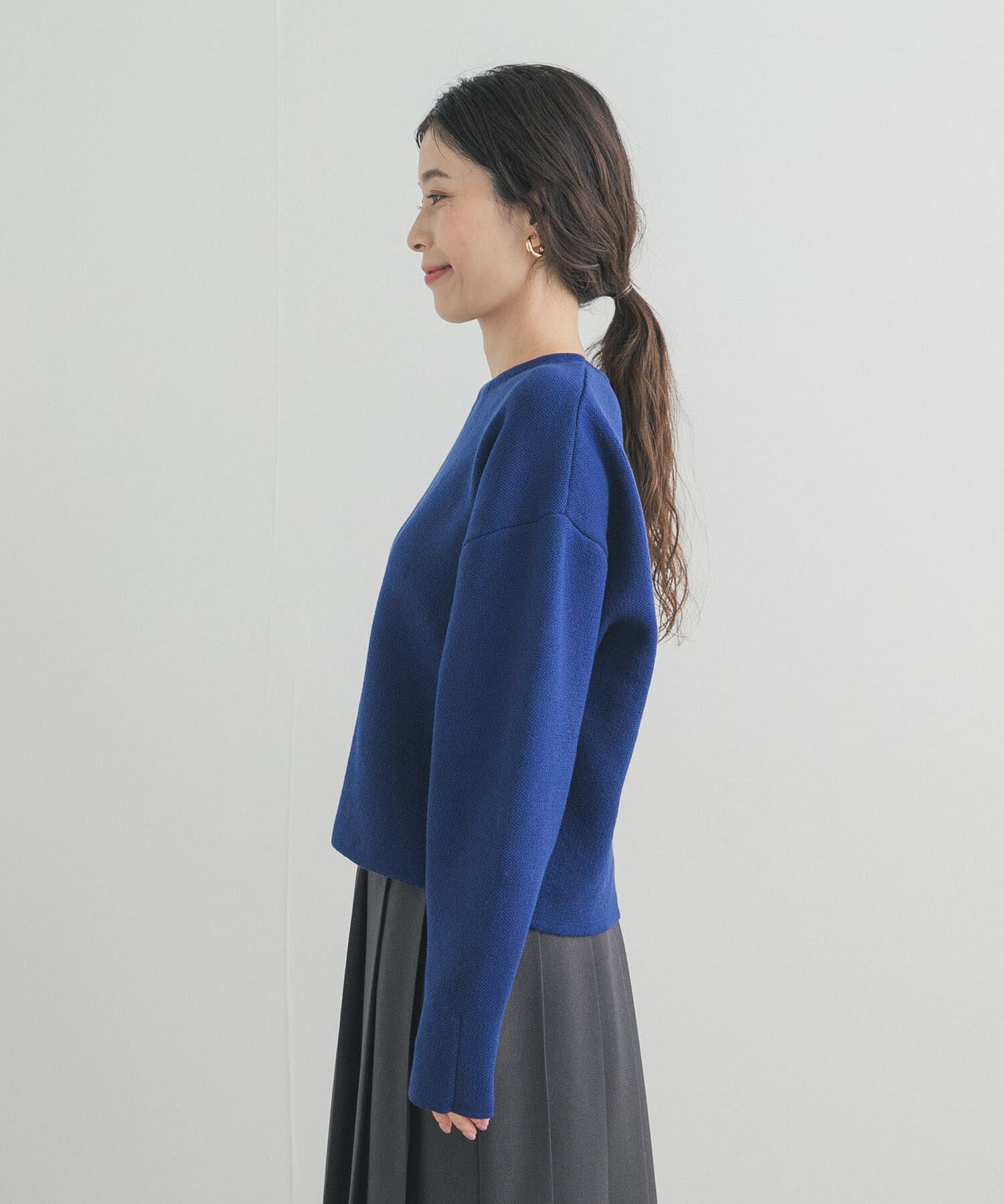 URBAN RESEARCH DOORS「ショート丈コンパクトニット」|ニット・セーター|