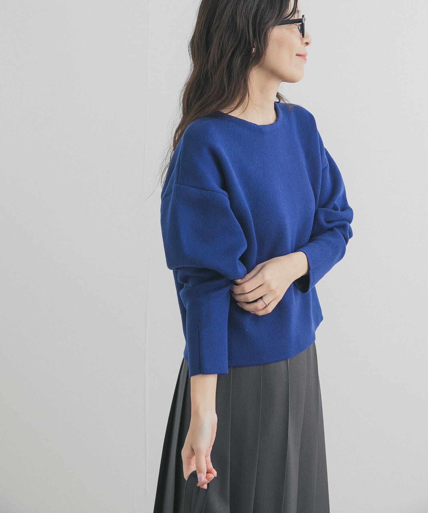 URBAN RESEARCH DOORS「ショート丈コンパクトニット」|ニット・セーター|