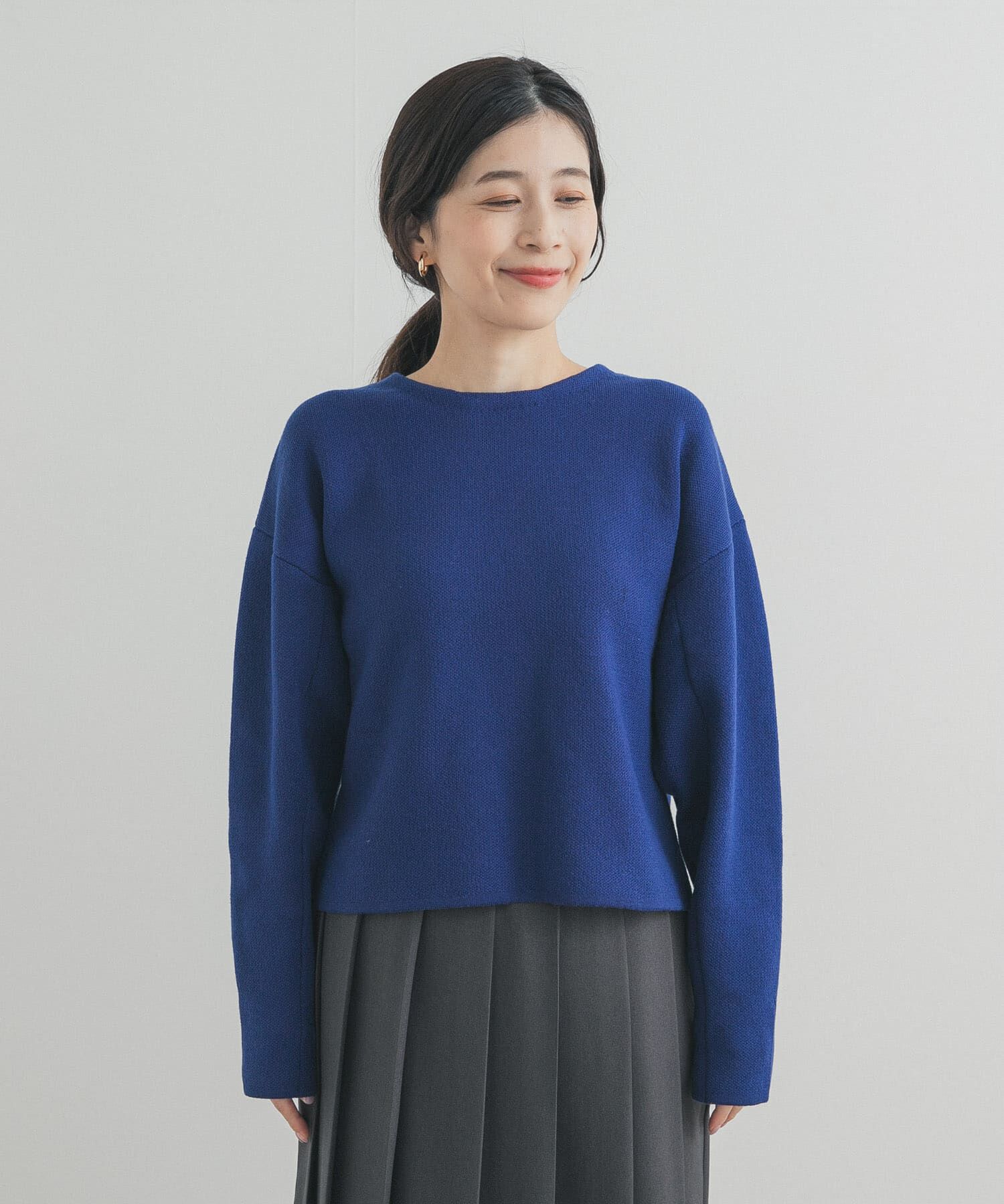 URBAN RESEARCH DOORS「ショート丈コンパクトニット」|ニット・セーター|