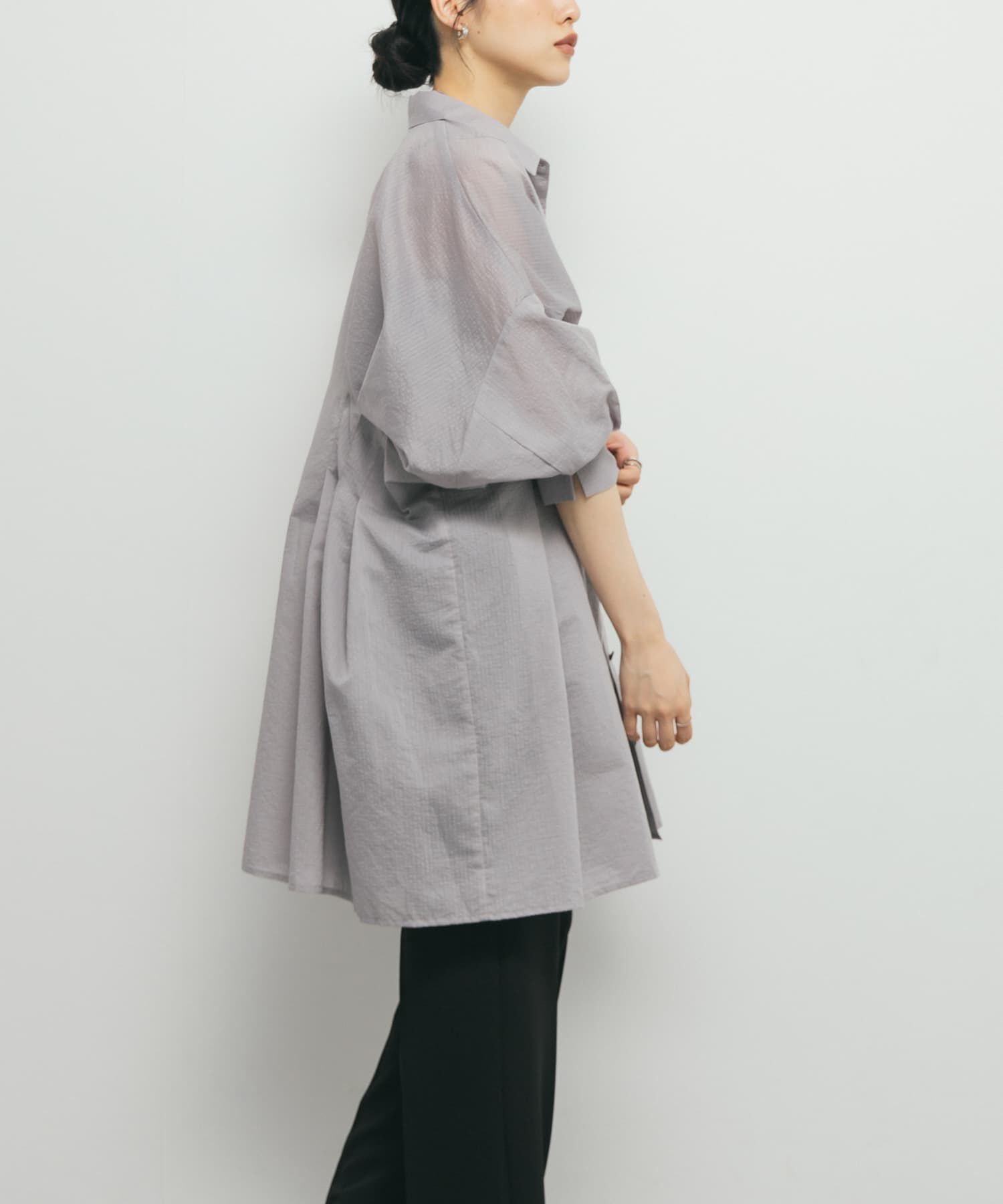  「ウエストタックシアーストライプミニワンピース」|ワンピース|