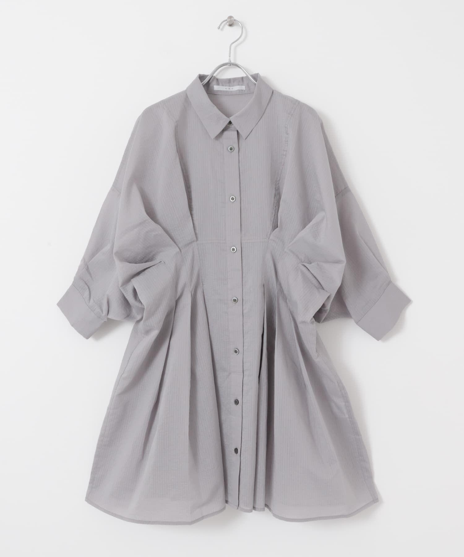  「ウエストタックシアーストライプミニワンピース」|ワンピース|