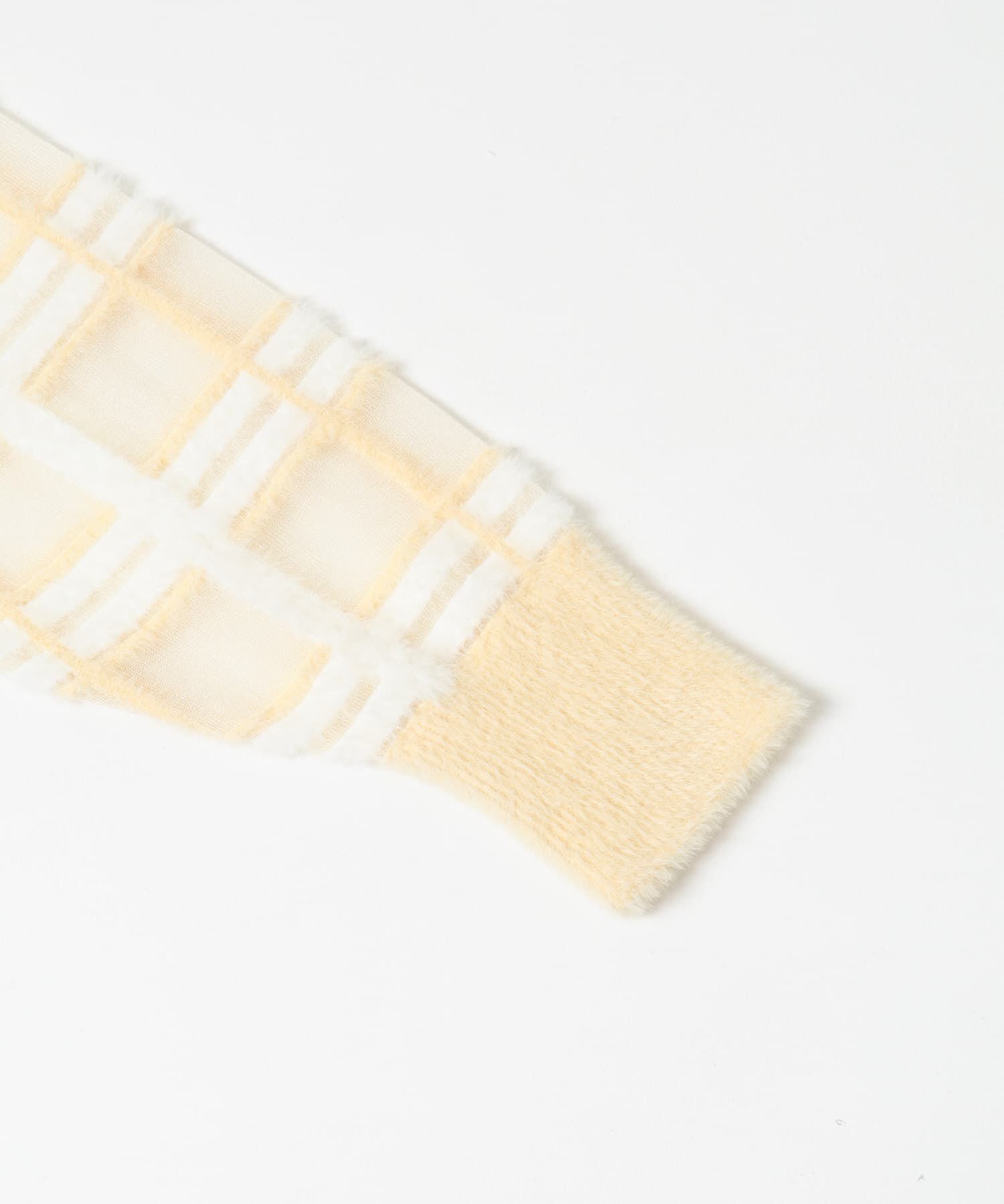  「シアーチェックフェザーニット」|ニット・セーター|