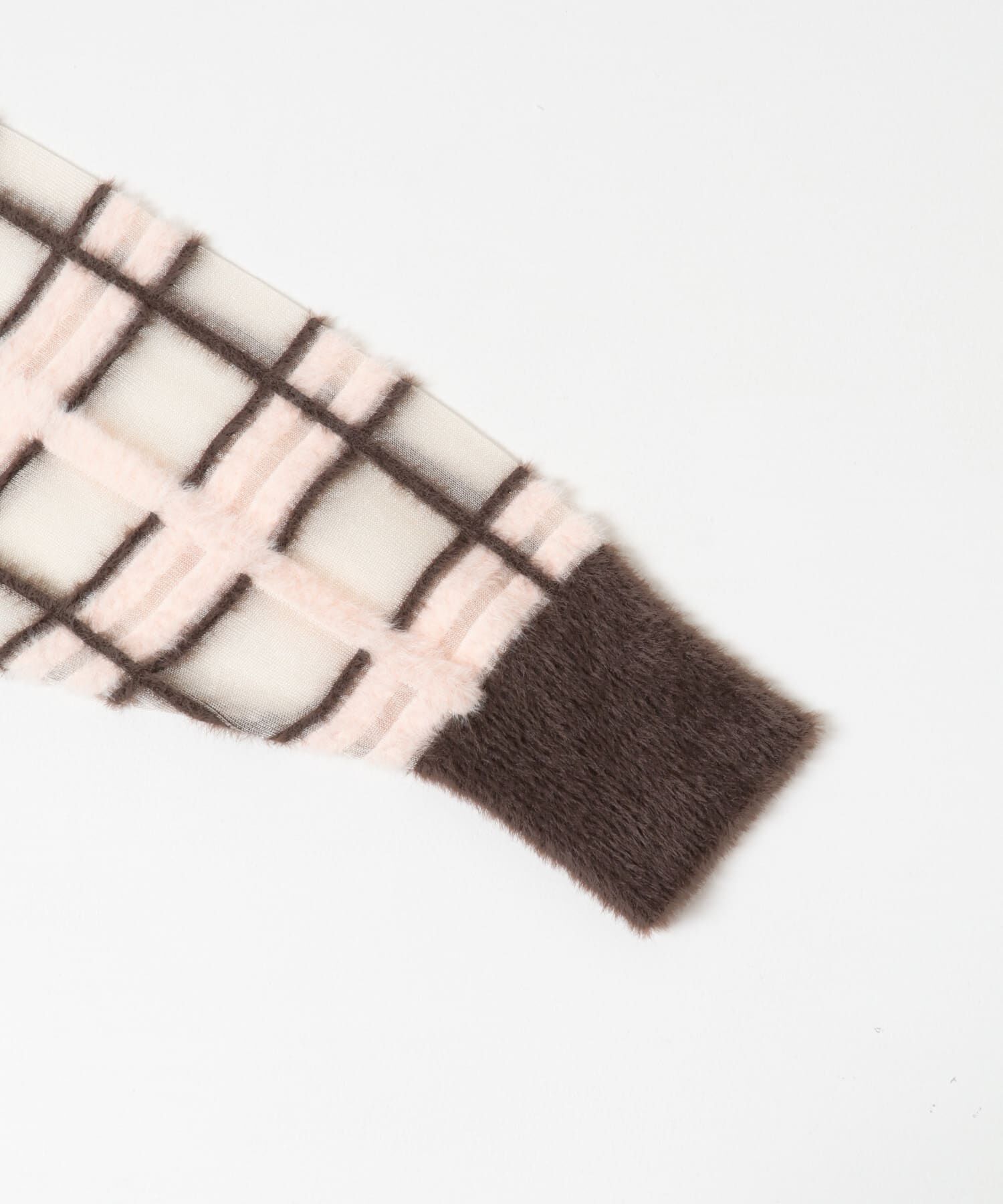  「シアーチェックフェザーニット」|ニット・セーター|