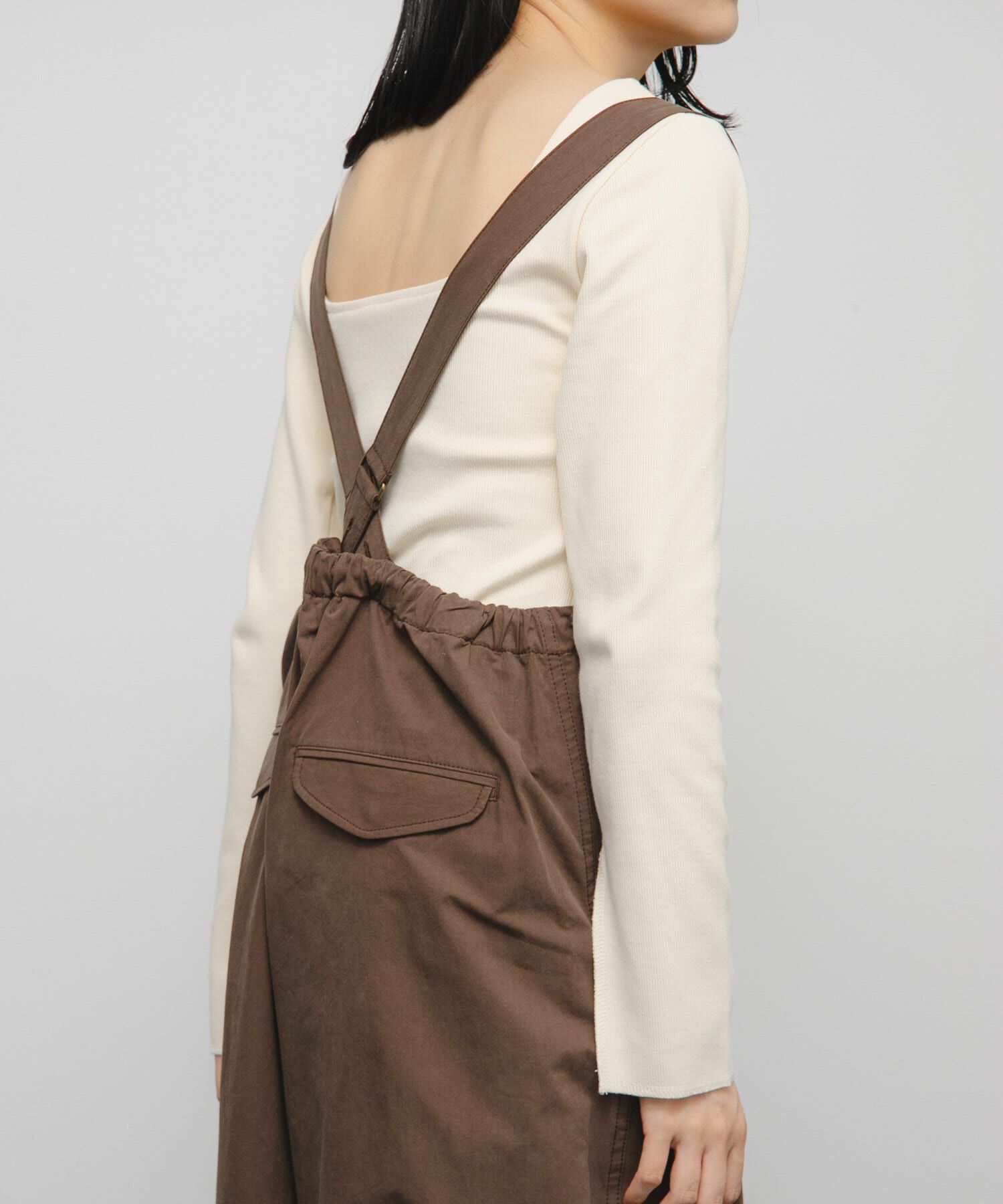  「バックオープンカップ付ロンTEE」|Tシャツ・カットソー|