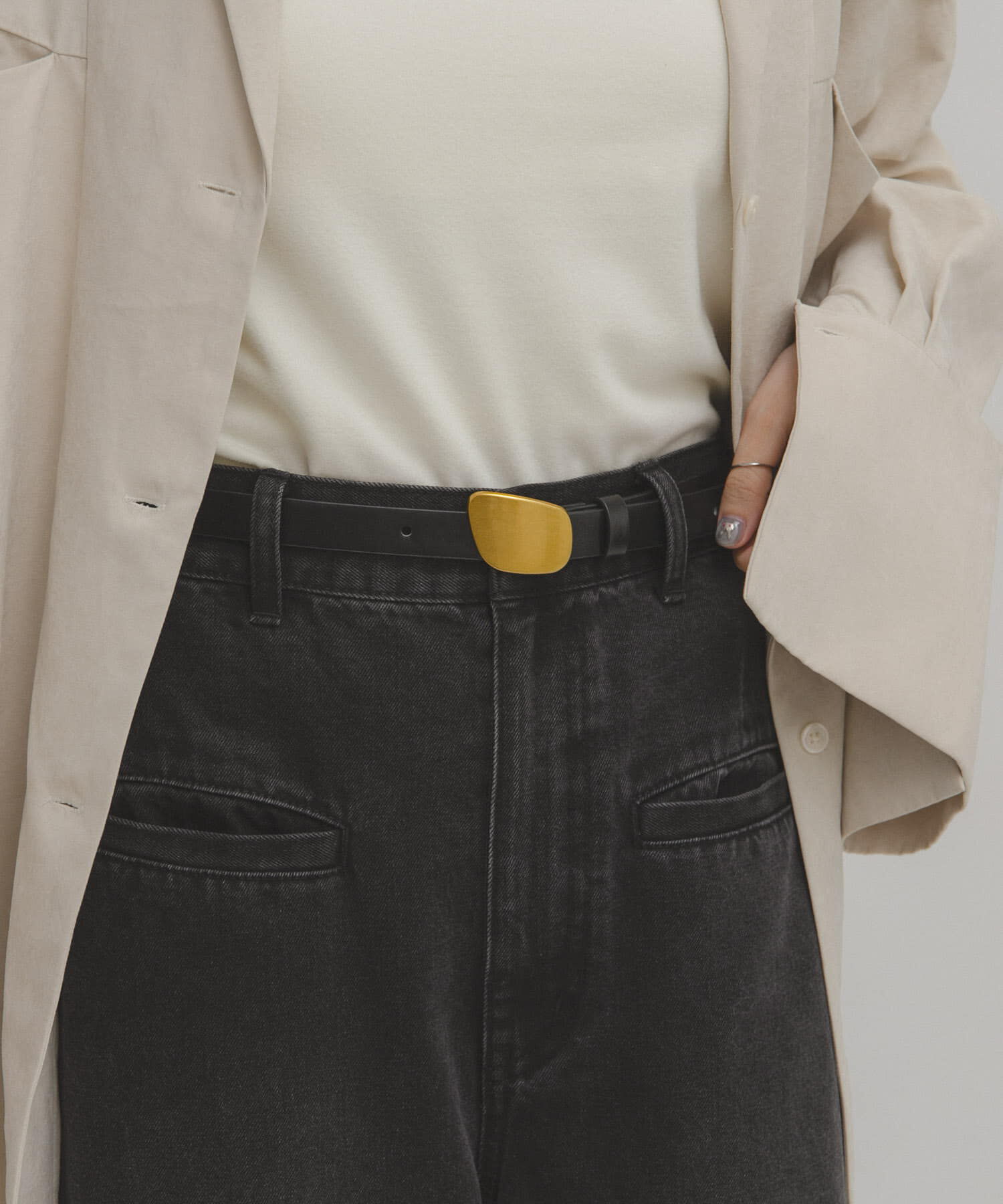  「プレートバックルベルト」|ベルト|