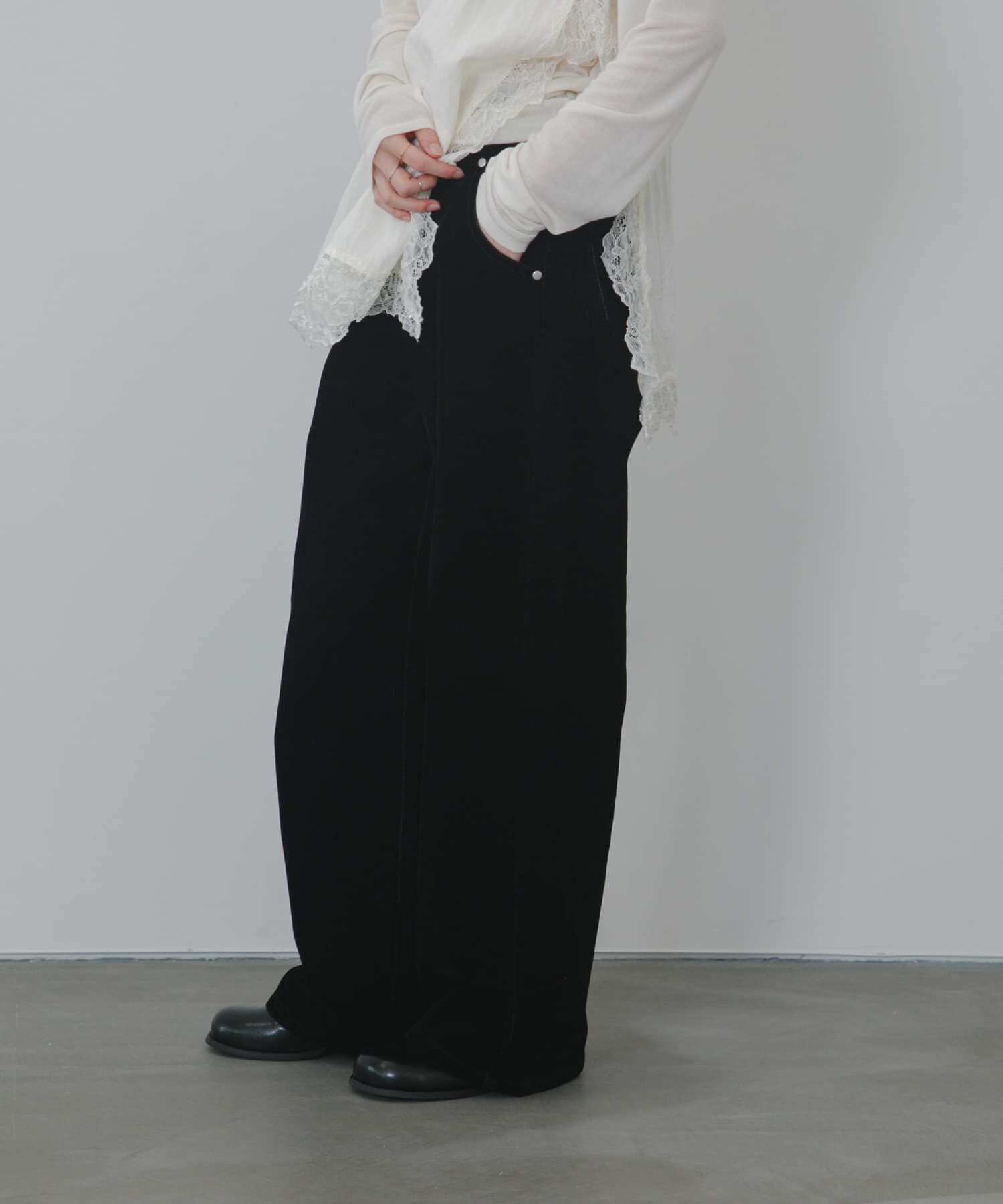  「『2サイズ展開』フロントパネルデザインデニム」|デニム|