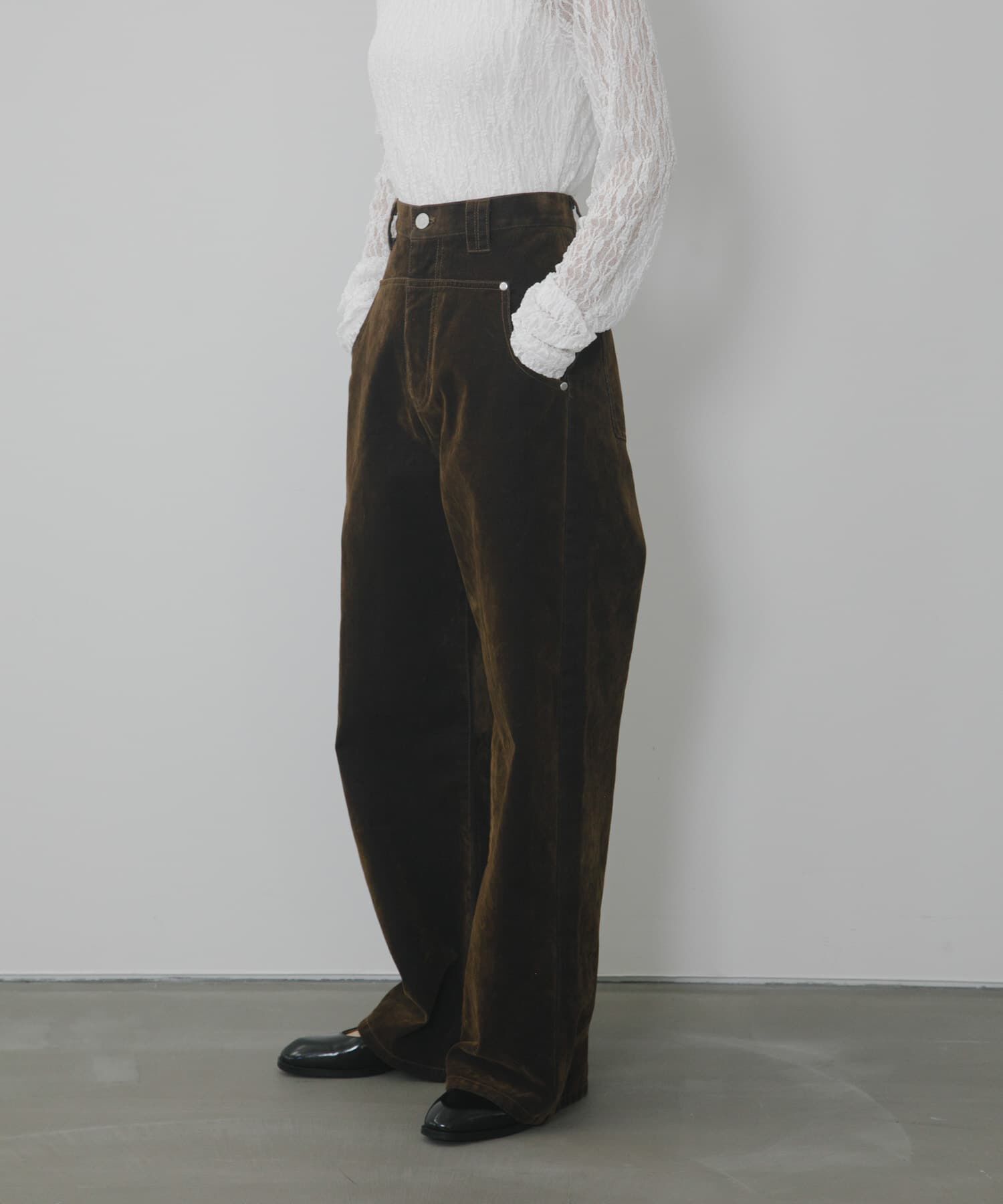  「『2サイズ展開』フロントパネルデザインデニム」|デニム|