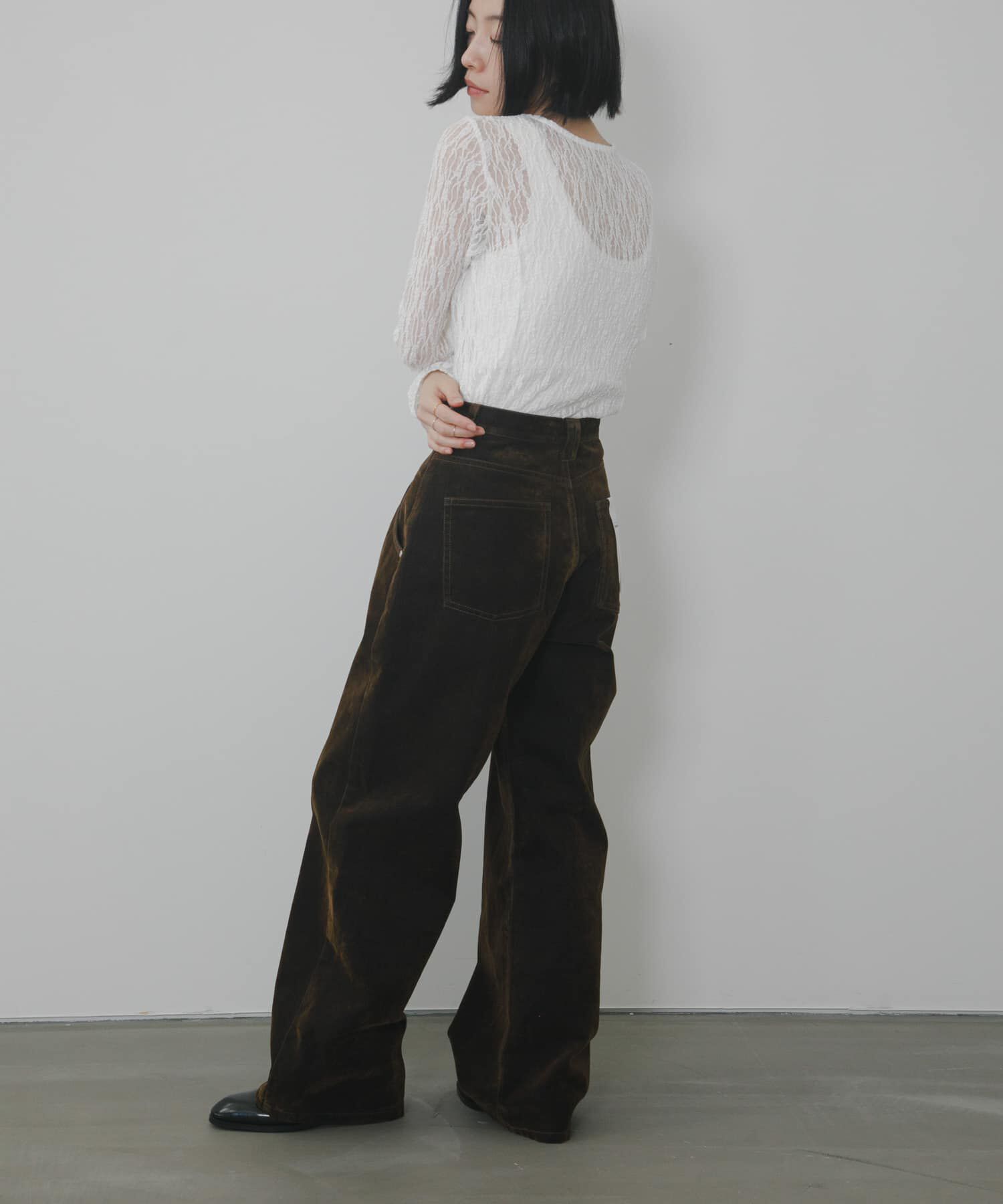  「『2サイズ展開』フロントパネルデザインデニム」|デニム|