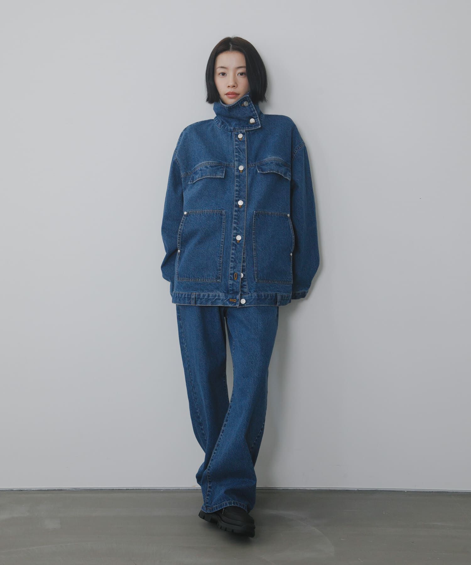  「『2サイズ展開』フロントパネルデザインデニム」|デニム|