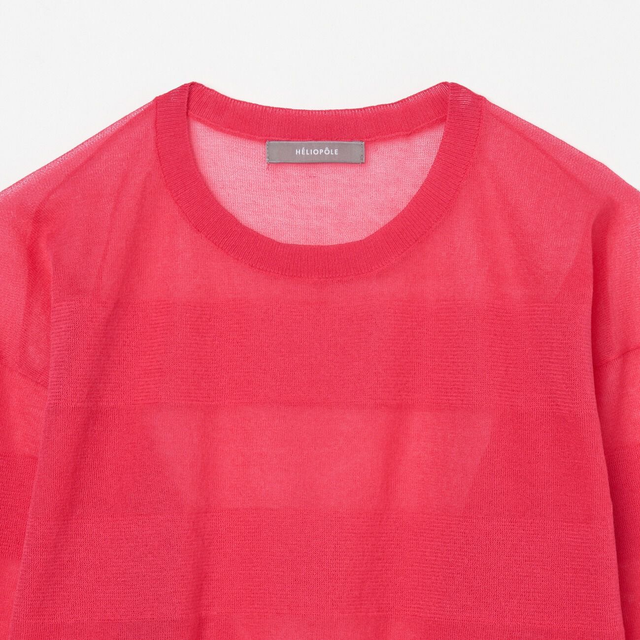 HELIOPOLE「HELIOPOLE SHEER BORDER CREW NECK」|ニット・セーター|