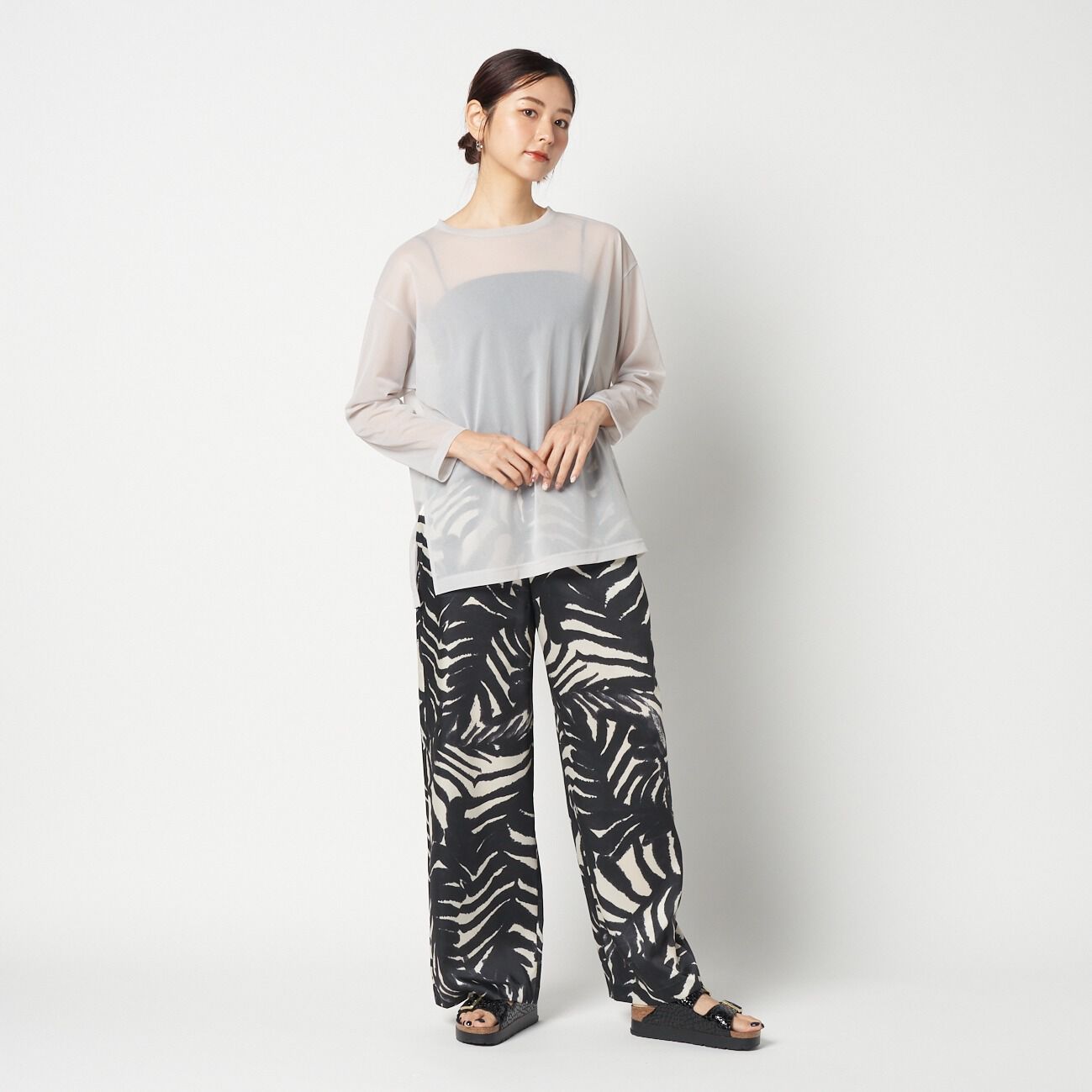 HELIOPOLE「HELIOPOLE SHEER LONG SLEEVE TEE」|Tシャツ・カットソー|