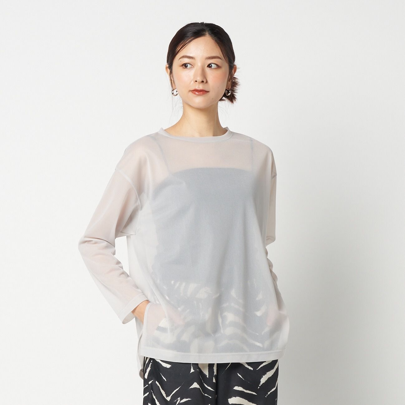 HELIOPOLE「HELIOPOLE SHEER LONG SLEEVE TEE」|Tシャツ・カットソー|