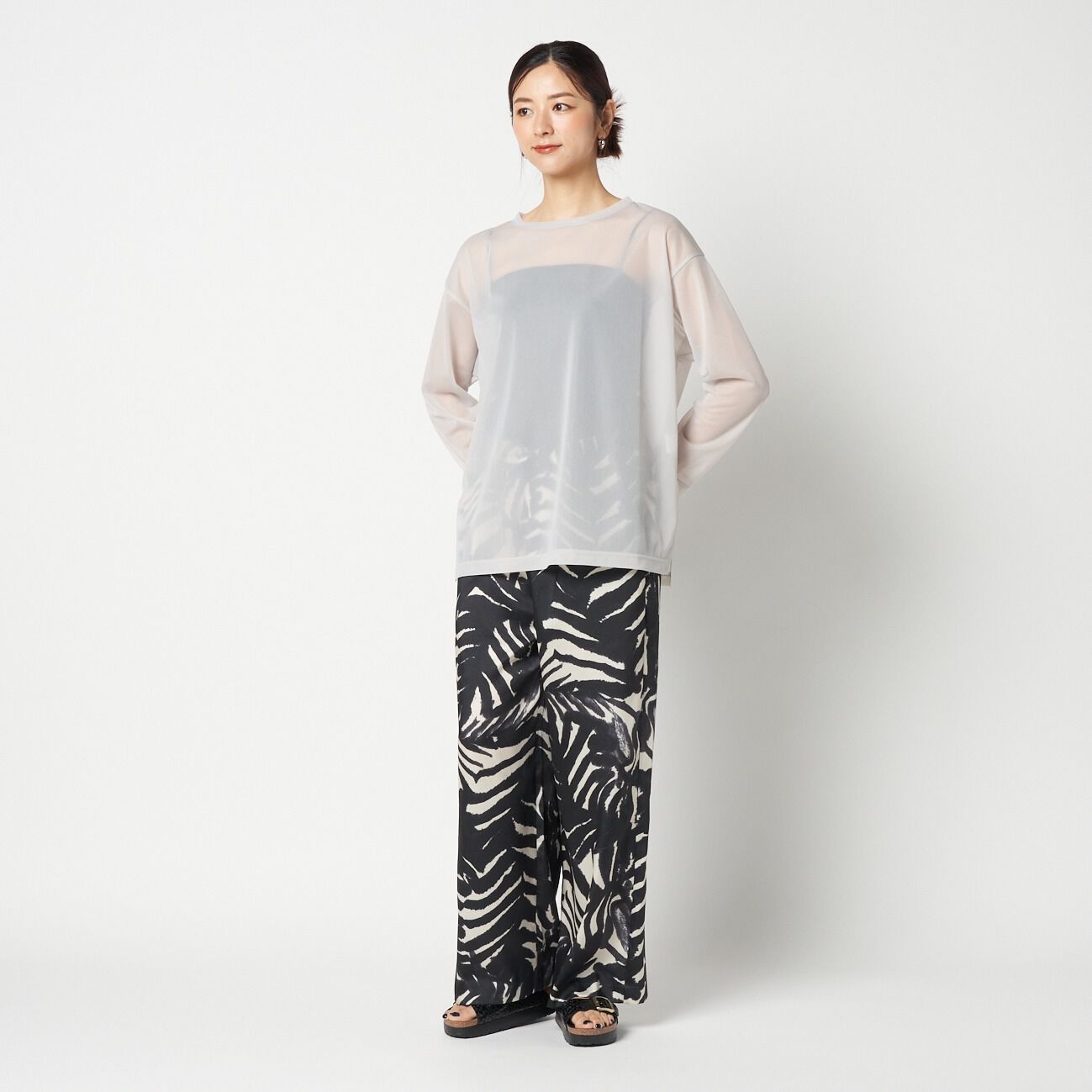 HELIOPOLE「HELIOPOLE SHEER LONG SLEEVE TEE」|Tシャツ・カットソー|