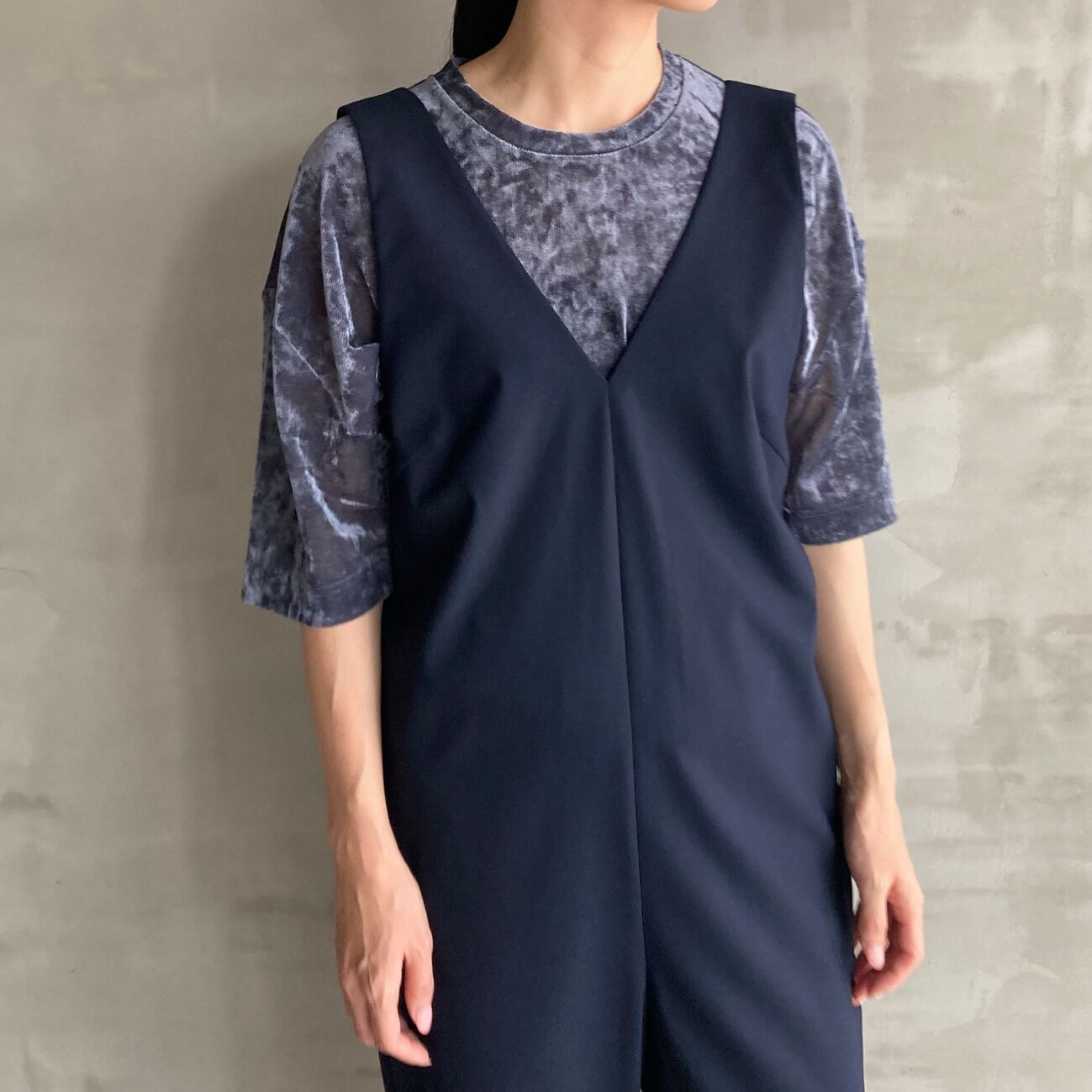 HELIOPOLE「HELIOPOLE JUMP SUITS (V NECK)」|チノ|