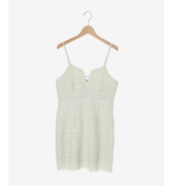 MAJESTICLEGON「ツイードミニキャミワンピ」|ワンピース|