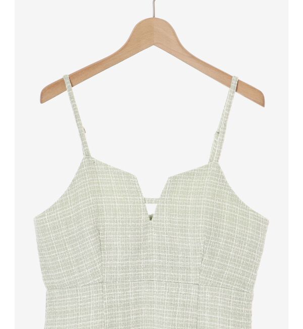 MAJESTICLEGON「ツイードミニキャミワンピ」|ワンピース|