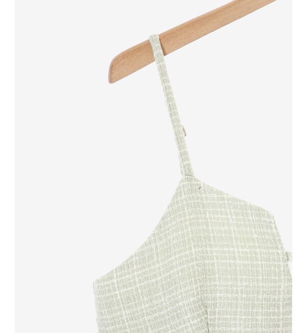 MAJESTICLEGON「ツイードミニキャミワンピ」|ワンピース|