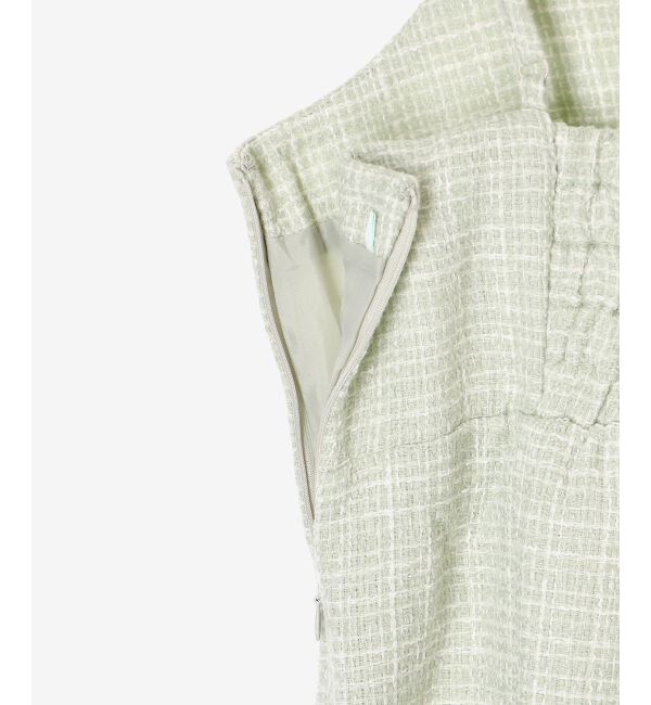 MAJESTICLEGON「ツイードミニキャミワンピ」|ワンピース|