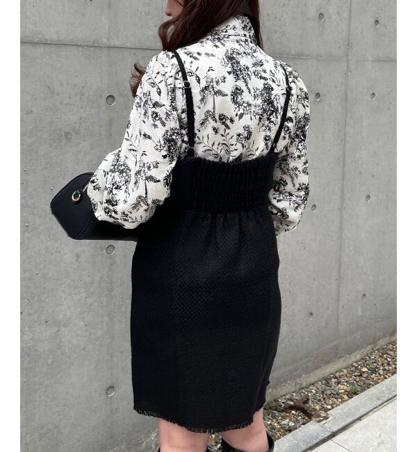 MAJESTICLEGON「ツイードミニキャミワンピ」|ワンピース|