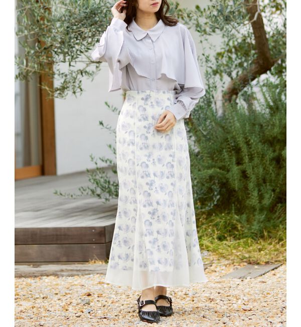 MAJESTICLEGON「シアーレイヤードマーメイドスカート」|スカート|