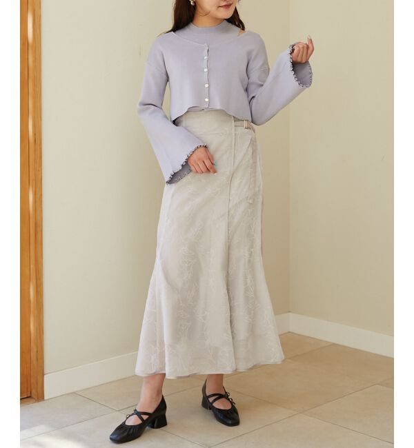 MAJESTICLEGON「フロッキーフラワーマーメイドスカート」|スカート|