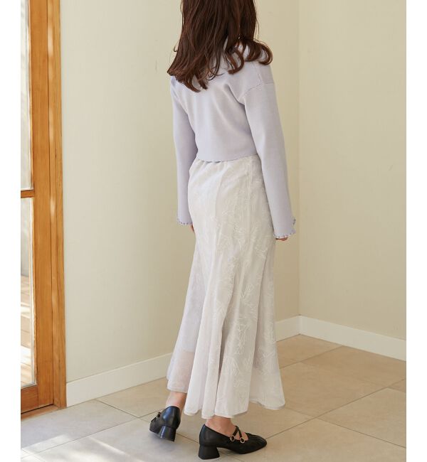 MAJESTICLEGON「フロッキーフラワーマーメイドスカート」|スカート|