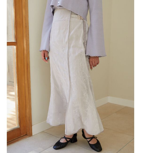 MAJESTICLEGON「フロッキーフラワーマーメイドスカート」|スカート|