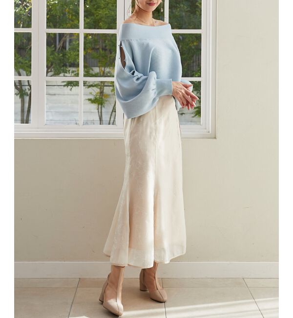 MAJESTICLEGON「フロッキーフラワーマーメイドスカート」|スカート|