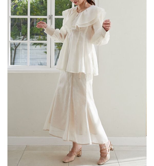 MAJESTICLEGON「フロッキーフラワーマーメイドスカート」|スカート|