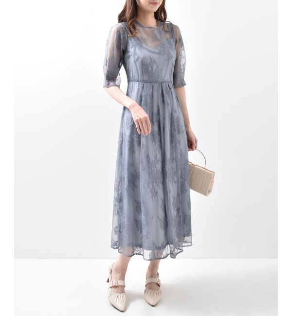 MAJESTICLEGON「バックダブルリボンドレス」|ドレス|