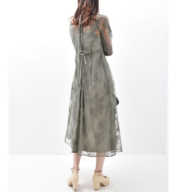 MAJESTICLEGON「バックダブルリボンドレス」|ドレス|