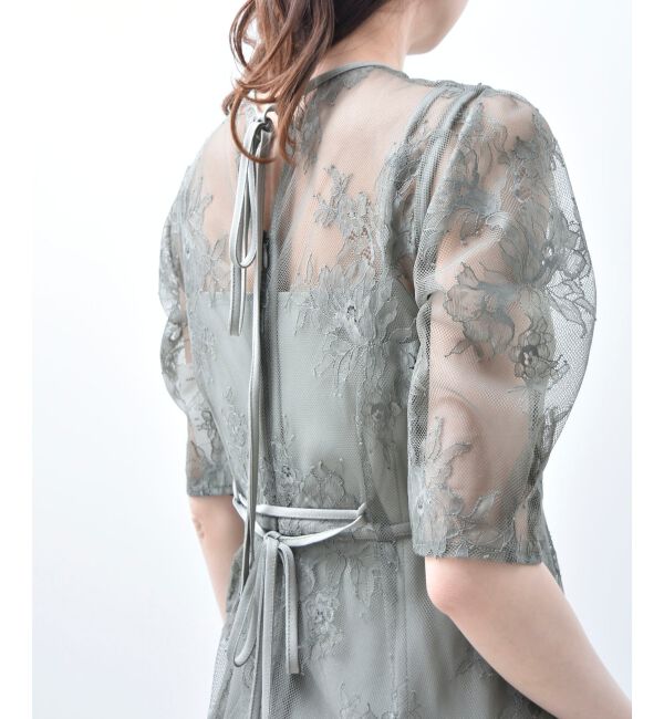 MAJESTICLEGON「バックダブルリボンドレス」|ドレス|